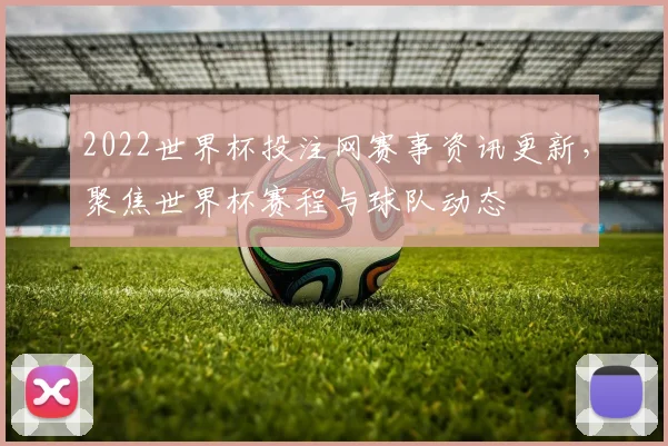 2022世界杯投注网赛事资讯更新，聚焦世界杯赛程与球队动态